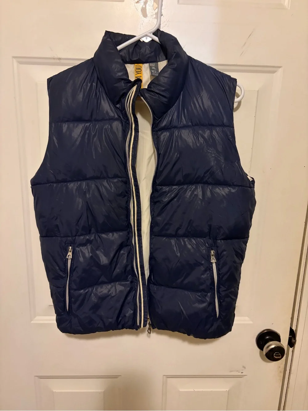 Zara Navy Blue Puffer Vest Youth Boys Size XL